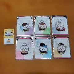 ココス ちいかわ 巾着 コンプリートセット(コンプ)全6種＆オリジナルスリーブ