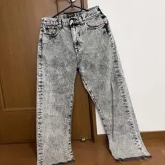 RAG MACHINE グレー ダメージジーンズ SMALLのサムネイル