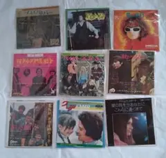 レコードまとめ売り49】 邦楽9枚セット 状態いろいろ 昭和レトロ