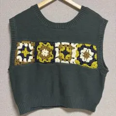 Niko and…/モチーフ編み ニットベスト