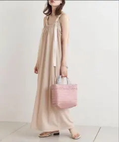 美品 kastane ストラップキャミワンピース