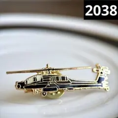 【良品】ヴィンテージピンズ　ボーイングAH-64Dアパッチ・ロングボウ　戦闘ヘリのサムネイル