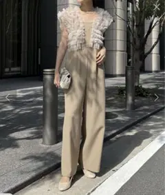 最終値下げ 新品未使用　ベージュオケージョンドレス　結婚式お呼ばれドレス