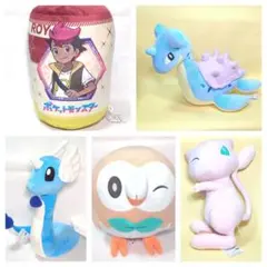大きなぬいぐるみ　ポケットモンスター　ラプラス　ミュウ　モクロー　ハクリュー