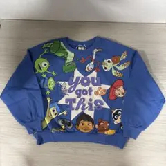Disney　LITTC　PIXAR 　ブルー　トレーナー　しまむら　120cm