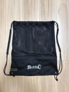 BLESSU ナップサック ブラック メッシュ - メルカリ