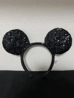 東京ディズニーリゾート カチューシャ スパンコール ブラックのサムネイル