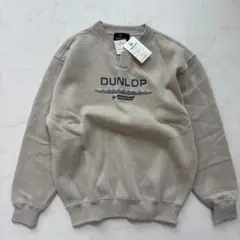 【新品】00s DUNLOP スウェット ロゴ 裏起毛 L（D901）