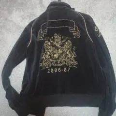 レア　DRESS CAMP x Champion ブラック ベロアジャージ 46のサムネイル
