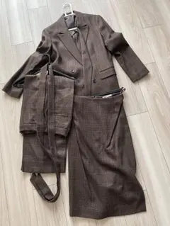 秋冬物　スーツ　セットアップ　ジャケット、スカート、パンツ　3点セット