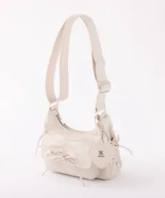 NICE CLAUPハートミラーチャーム付きドロストバッグ