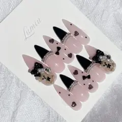 【オーダー可】ガーリー　オタク　ワンホン　ちゅるん　スナ系　くま　量産型ネイル