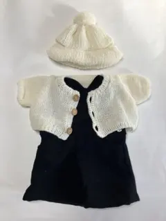 ぬいぐるみ用ハンドメイドコスチューム 約43cmサイズ対応⭐︎オフホワイトニット