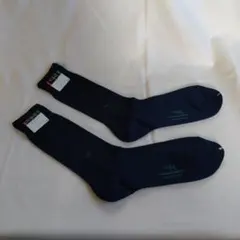 ネイビー ソックス 25-26cm 日本製（未使用品２足一組）