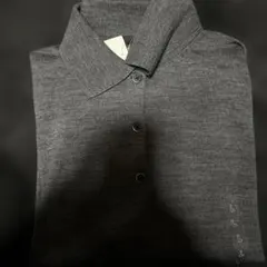 UNIQLO メリノポロセーター グレー L