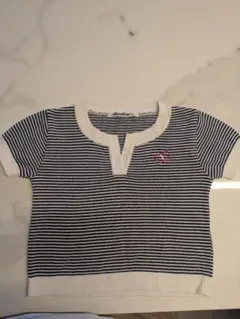 familiarファミリアストライプ 半袖Tシャツ100