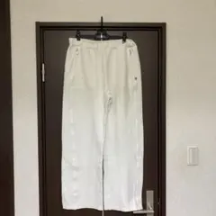 00s NIKE ワイド トラックパンツ ジャージ XL ホワイト Y2K