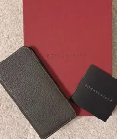 ボナベンチュラ 手帳型ケース グレー iPhoneSE 3