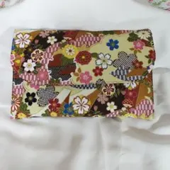 御朱印帳入れ 大判2冊タイプ 和柄乱華(茶)