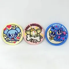 【新品未使用】ナルミヤキャラクターズ 刺繍缶バッジ 3個セット