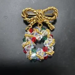 クリスマス　ブローチ