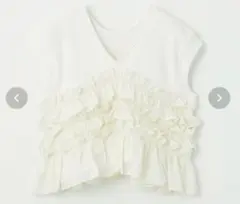 未使用　タグ付き　EMMEL REFINES フリル　Tシャツ　2wayのサムネイル