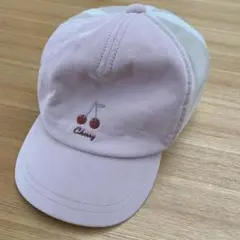 Cherry 刺繍 メッシュキャップ ピンク ホワイトのサムネイル