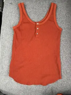 FREAK'S STORE ワッフルタンクトップ オレンジ