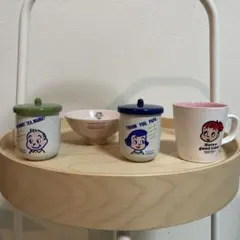 超レア物ミスタードーナツ蓋付き湯呑みマグカップ＆茶碗4点セット