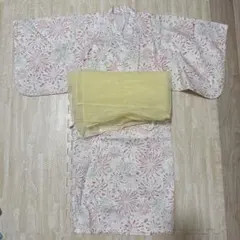 アプレレクール 浴衣 ピンク 花火柄 120cm