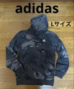 adidas アディダス メンズ 迷彩柄フード付きパーカー Lサイズ
