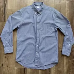 ユニクロ　ブロードシャツ　ギンガムチェック　長袖　サイズＭ