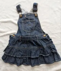 GAP デニム ジャンパースカート ティアード　18-24monthのサムネイル