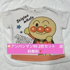 【送料無料】アンパンマン ドキンちゃん キッズ服 2枚セット 95 夏服