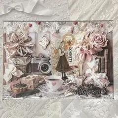 A4デザインペーパー　lien様　コラージュ素材　21種類　デザペ　おすそ分け