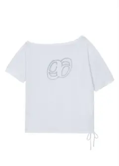 as''on ason ホワイト ロゴプリント 長袖Tシャツ as''on ason ホワイト ロゴプリント 長袖Tシャツ - メルカリ
