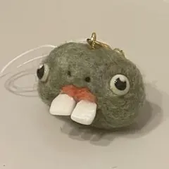 羊毛フェルト ハンドメイド キモカワシリーズ グリーン - メルカリ