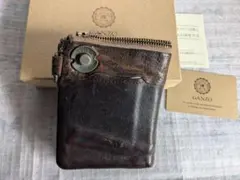 GANZO ダークブラウン 二つ折り財布のサムネイル
