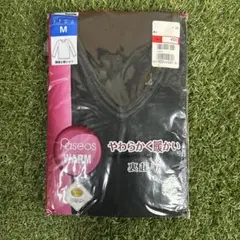 ★パシオスWARM/やわらかくて暖かい/裏起毛/長袖V首シャツ/インナー/M★