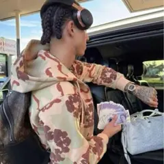 デニムティアーズ Camo Cotton ジップフーディー セットアップ