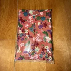 花柄オレンジ系プリント小物