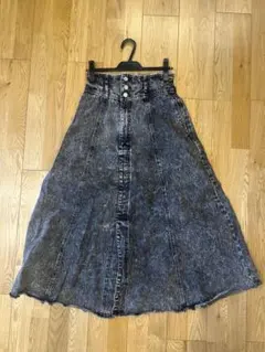 Aラインデニムスカート