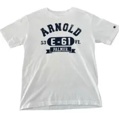 Champion プリントTシャツ ホワイト Mサイズ ARNOLD トリコタグ