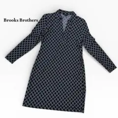 未使用⭐️ブルックスブラザーズ　総柄　ロングワンピース　M 長袖