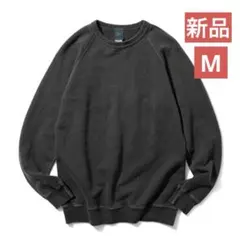 新品グッドオン　good on スウェット　ラグラン　ピグメント　pブラック　M