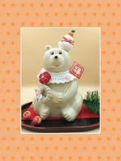 しろくま貯金箱　お正月A(2点セット)