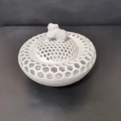 ハニカムデザイン 香炉 陶器製
