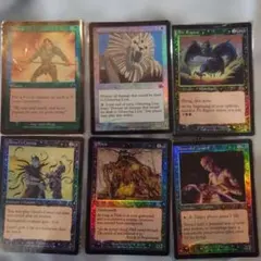MTG 旧枠Foilカード約80枚ジャンク品まとめ（カードアルバム付） MTG 旧枠Foilカード約80枚ジャンク品まとめ（カードアルバム付
