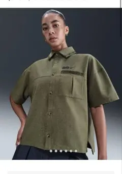 Nike Naomi Osaka has オリーブグリーン ポロシャツ