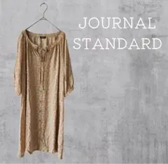 ジャーナルスタンダード 膝丈 ワンピース 花柄 羽織り 夏 秋 美品